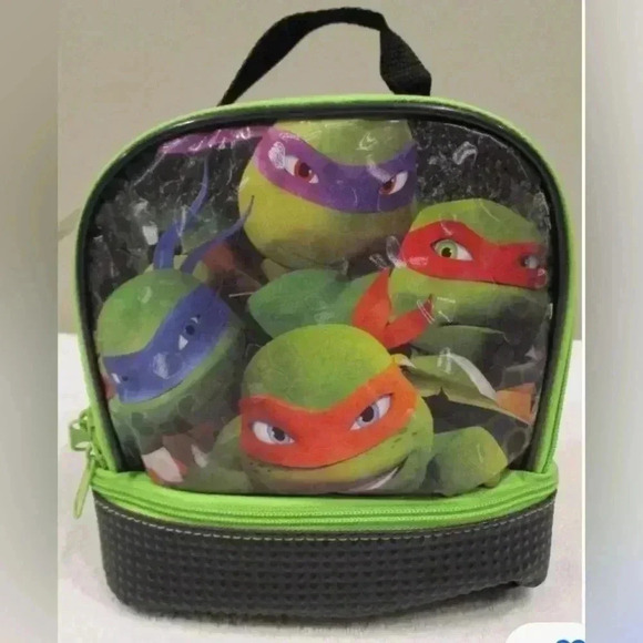 Teenage Mutant Ninja Turtles Backpack &‎ Lunch Bag Bottom Cooling Compartment - Picture 4 of 8